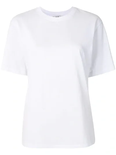 Victoria Victoria Beckham Round Neck Cotton T-shirt In White