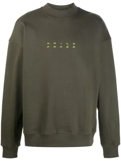 Daily Paper Logo Print Sweatshirt In Green