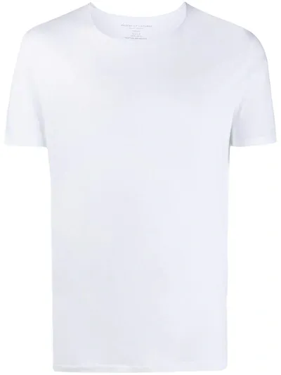 Majestic Rolled-edge Short Sleeve T-shirt In White