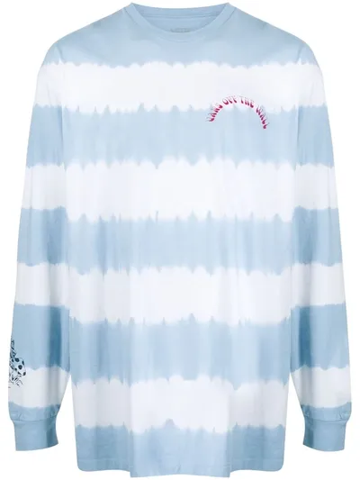 Vans Tie-dye Long-sleeved Top In Blue