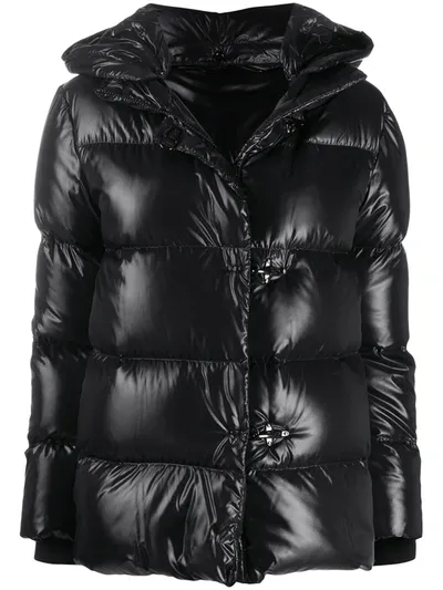 Fay Padded Down Coat In Black