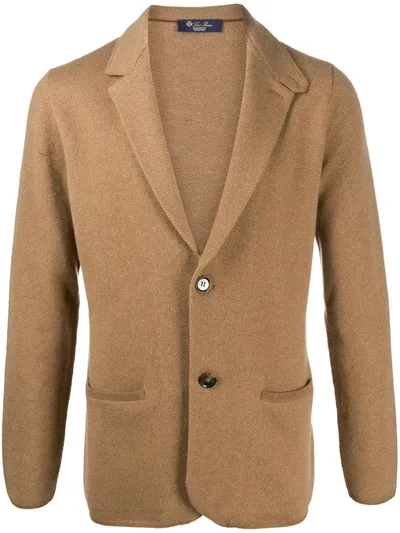 Loro Piana Single-breasted Cashmere Blazer In Neutrals