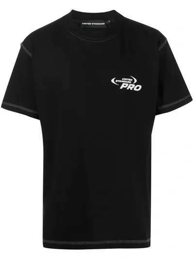 United Standard Pro-print Cotton T-shirt In Black