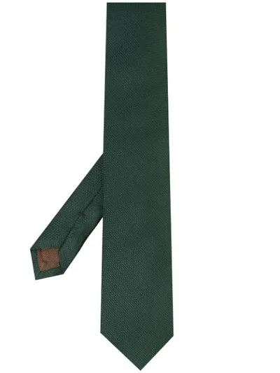 Church's Woven Jacquard Tie In Green