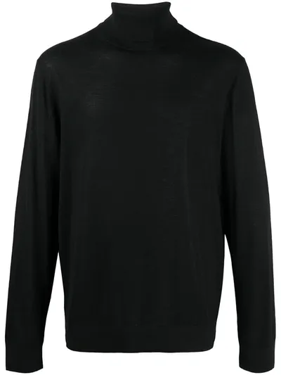 Michael Kors Turtle Neck Jumper In Black