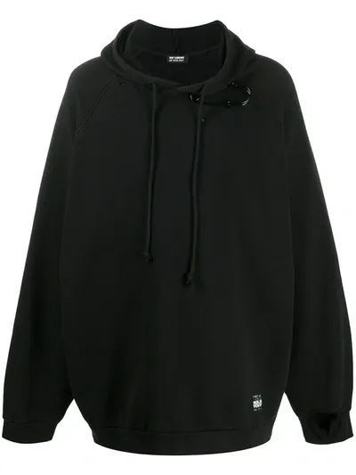 Raf Simons Oversized Hoodie In Black