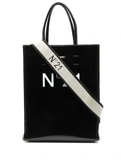 N°21 Shopper Mit Logo-print In Black