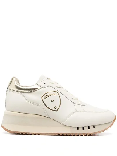 Blauer Charlotte Platform Trainers In Neutrals