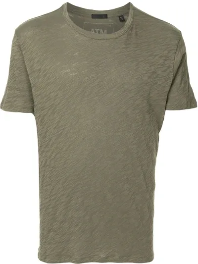 Atm Anthony Thomas Melillo Plain T-shirt In Green