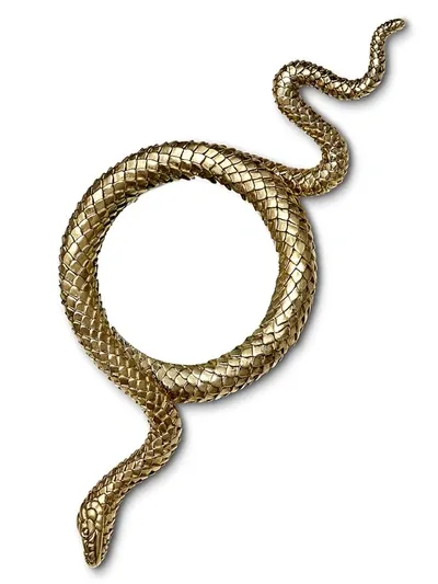 L'objet Snake Small Gold-plated Magnifying Glass