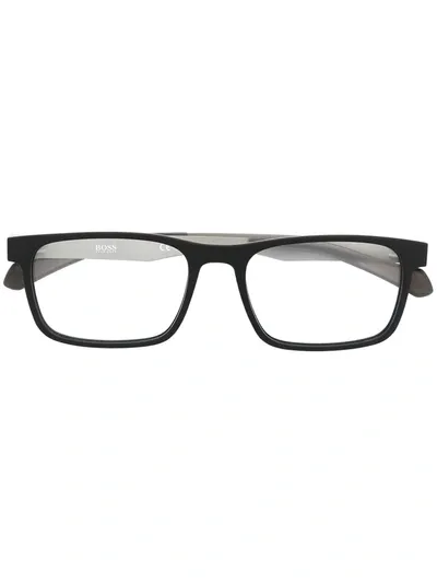 Hugo Boss Rectangle-frame Glasses In Schwarz