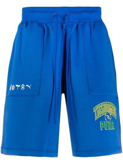 Puma The Hundreds Reversible Shorts In Blue