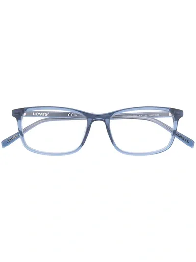 Levi's Rectangle-frame Glasses In Blue