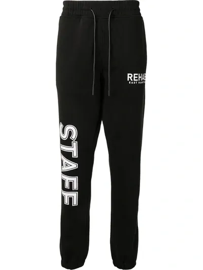 Rta Slogan-print Track Pants In Black