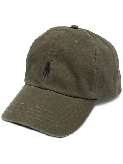 Polo Ralph Lauren Cotton Chino Baseball Cap In Green