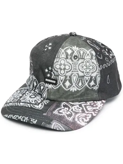 Neighborhood Dad-b Bandana Print E-cap In Black