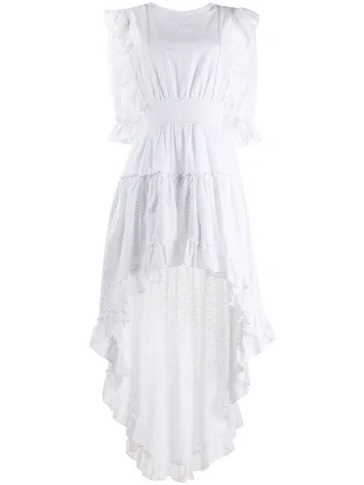 Misa Asymmetrisches Kleid In White