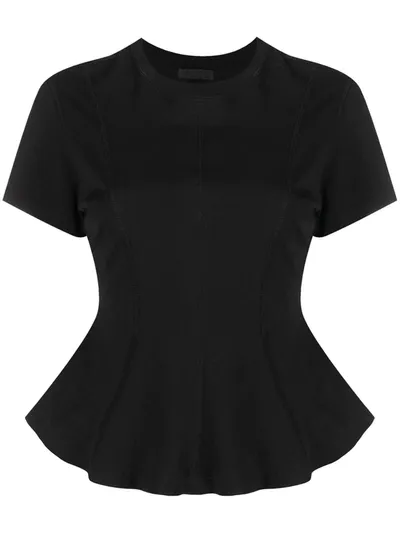 Atm Anthony Thomas Melillo Cinched Seam T-shirt In Black