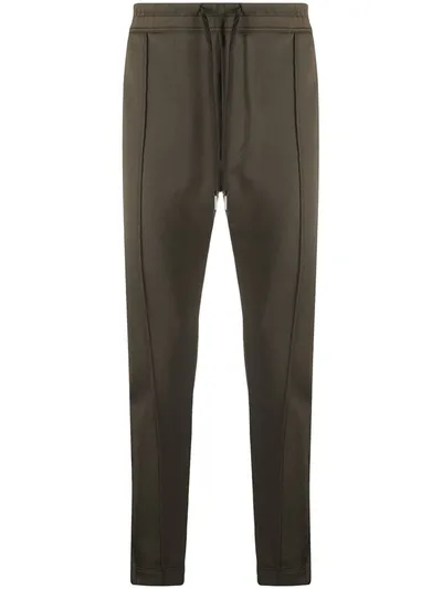 Tom Ford High-waisted Track Pants In Green