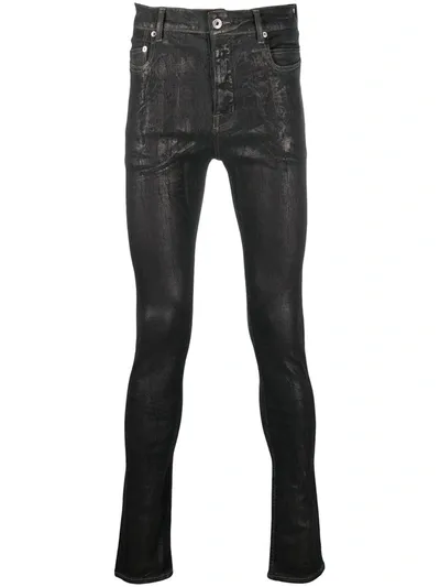 Rick Owens Drkshdw High-shine Skinny-fit Jeans In Black