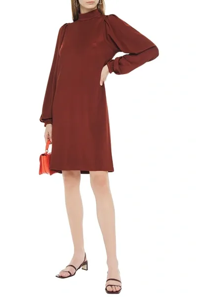 Rodebjer Ildi Ponte Dress In Brown