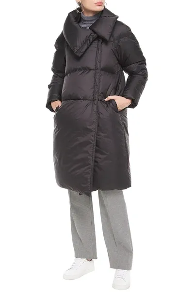 Gentryportofino Quilted Shell Down Coat In Black