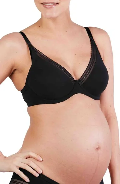 Cache Coeur Maternity Milk Underwire Nursing Bra In Black