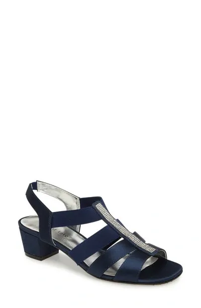 David Tate Eve Embellished Sandal In Blue