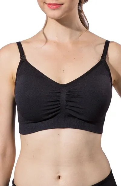 Modern Eternity Jade Seamless Nursing Bra In Black