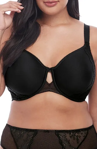 Elomi Women's Full Figure Charley Molded Spacer T-shirt Bra El4383 In Black