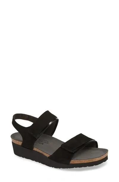 Naot Aisha Wedge Sandal In Black