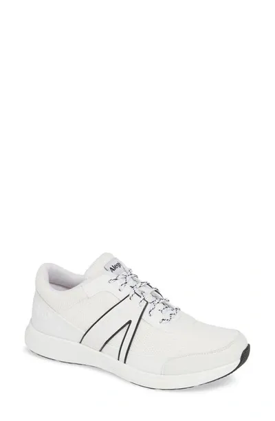 Traq By Alegria Qarma Sneaker In White Leather