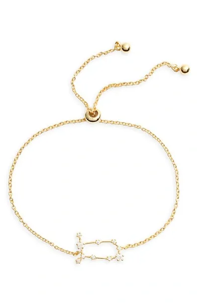 Sterling Forever Zodiac Bracelet In Gold Gemini