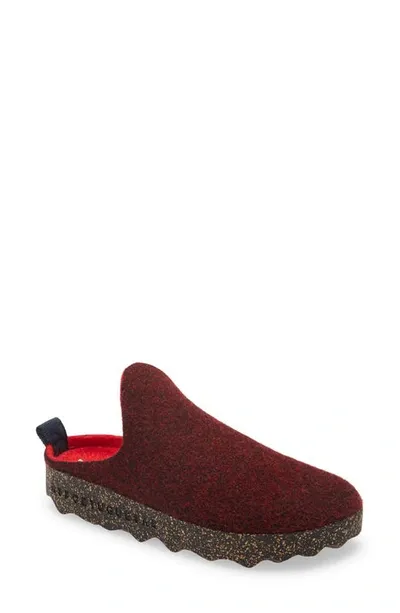 Asportuguesas By Fly London Fly London Come Sneaker Mule In Merlot Fabric