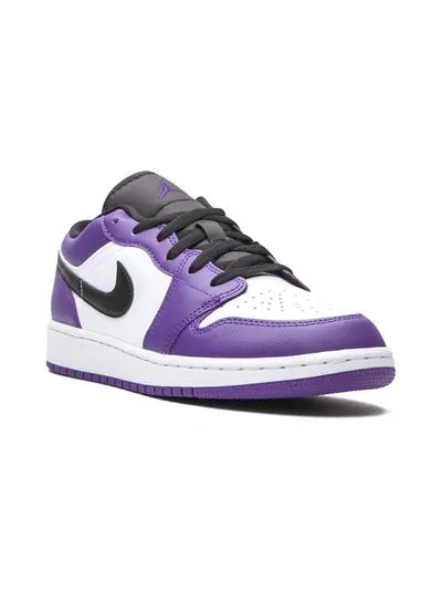 Jordan Kids' Nike Air  1 Low Sneakers In Court Purple/white Punch