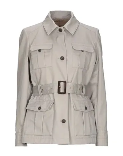 Purdey Belted Cotton-gabardine Field Jacket In Beige