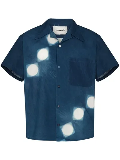 Story Mfg. Shore Short-sleeve Shirt In Blue