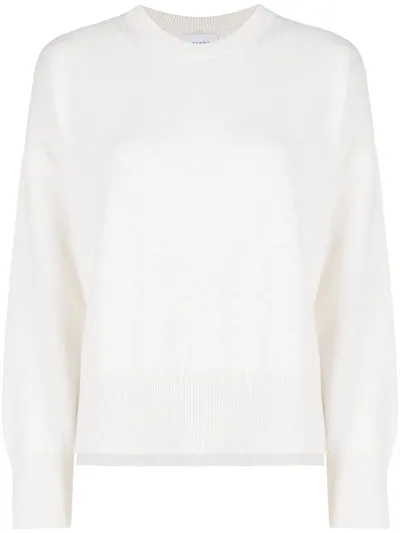 Barrie Cashmere Fine-knit Jumper In White