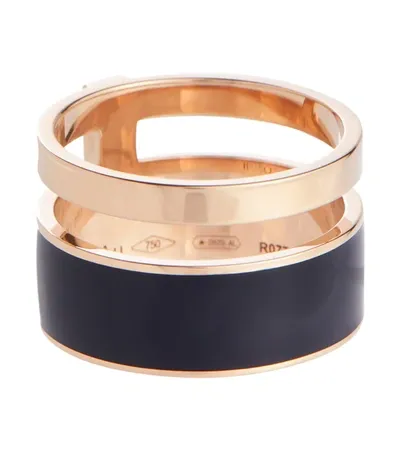 Repossi Berbere 18-karat Rose Gold And Lacquer Ring