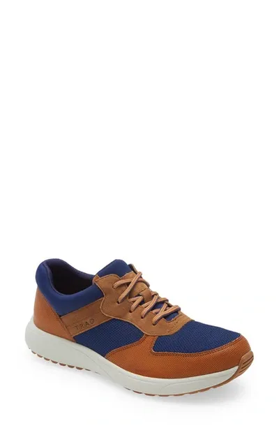 Traq By Alegria Old Sqool Sneaker In Blue Leather