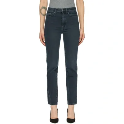 Totême Black Regular Fit Jeans In 220 Vin Blk