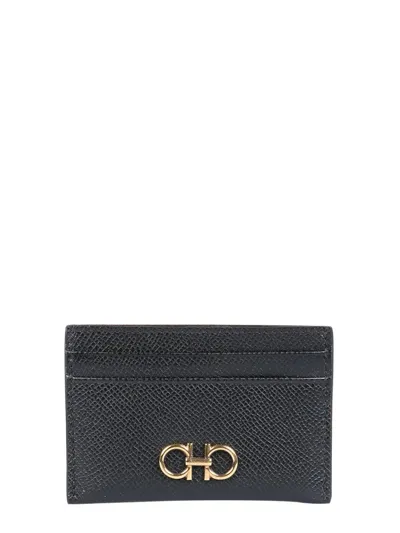 Ferragamo Salvatore  Gancini Cardholder In Black