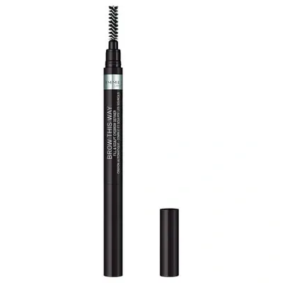 Rimmel Brow This Way Fill And Sculpt Eyebrow Definer 0.4g (various Shades) - Dark Brown In 1 Dark Brown