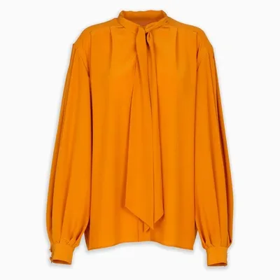 Givenchy Orange Silk Shirt