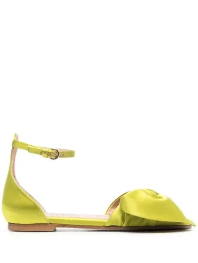 Redv Red(v) Bow-embellished Sandals In Yellow