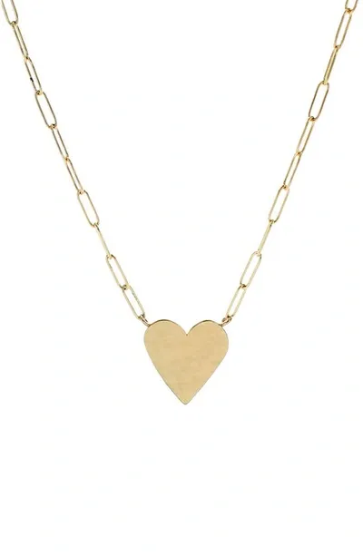 Panacea Heart Pendant Necklace In Gold