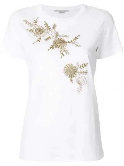 Stella Mccartney Floral Printed T-shirt In Lily