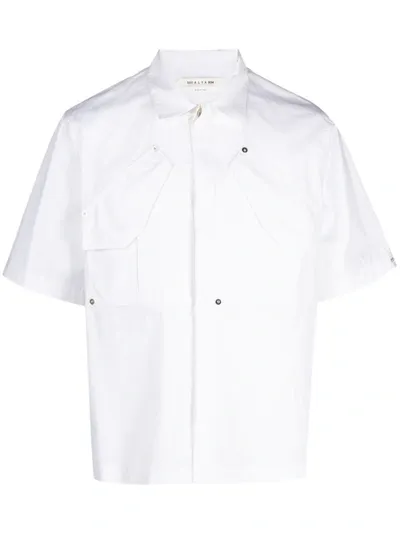 Alyx Tailored Flap-pocket Cotton Shirt In White