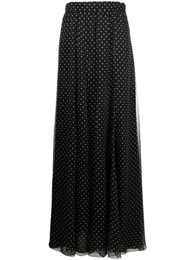 Philosophy Di Lorenzo Serafini Polka Dot Print Maxi Skirt In Green