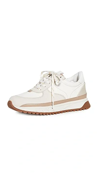 Madewell Kickoff Trainer Sneakers In Neutral Colorblock Leather In White